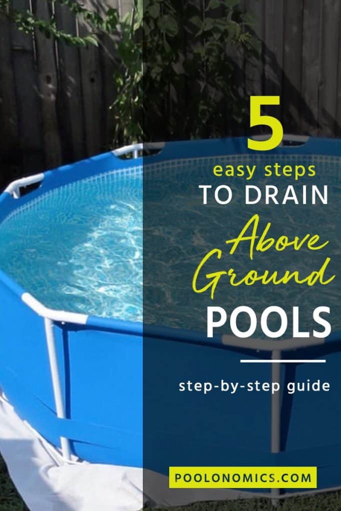 how to drain bestway above ground pool