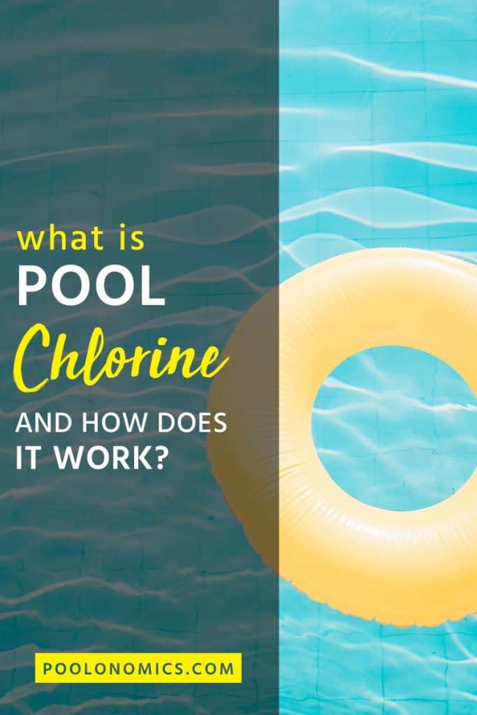 This article will arm you with all the pool chlorine knowledge you need to keep your pool water in pristine condition. Discover what chlorine it is, how it works, and how to use it to maintain your swimming pool. #poolonomics #swimmingpool #chlorine
