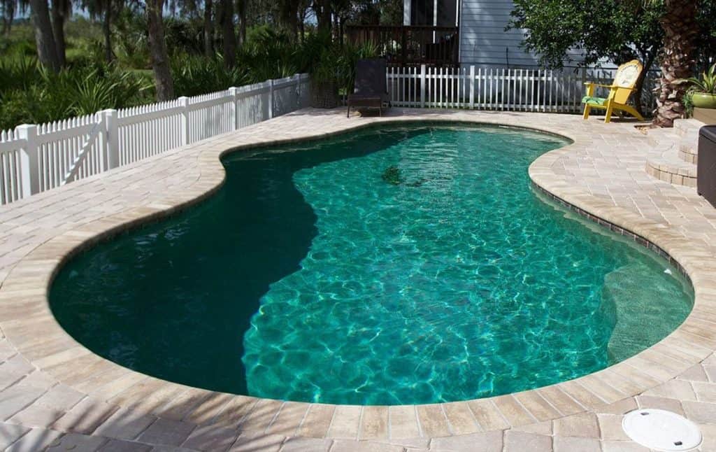 colored plaster pool